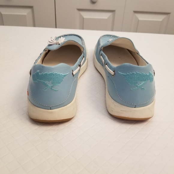 Ladies ROCKET DOG 8.5 M Blue Leather Boat Shoes For Summer,Casual - Picture 5 of 6